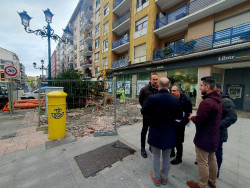 Comienzan las obras de remodelaci&oacute;n de la calle Juli&aacute;n Ceballos de Torrelavega