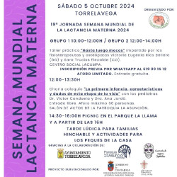 La Buena Leche celebrar&aacute; este s&aacute;bado la Semana Mundial de la Lactancia Materna con una jornada en Torrelavega