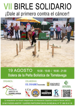 La Pe&ntilde;a Bol&iacute;stica de Torrelavega acoge un `Birle Solidario` para recaudar fondos para la lucha contra el c&aacute;ncer