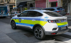 La Polic&iacute;a de Santander tambi&eacute;n piden la dimisi&oacute;n de la alcaldesa Gema Igual  frente al Parlamento.