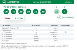`La Primitiva` deja m&aacute;s de 39.000 euros en Torrelavega