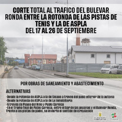 Las obras de saneamiento de La Lechera y avenida Rochefort Sur Mere cortan el tr&aacute;fico en la zona hasta el d&iacute;a 26