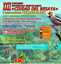 M&aacute;s de 2.200 aves menores participar&aacute;n en el XXIII Concurso Ornitol&oacute;gico `Ciudad del Besaya`