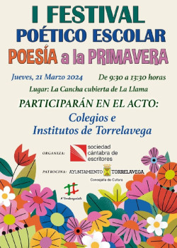 M&aacute;s de 300 alumnos participan este jueves el I Festival Po&eacute;tico Escolar `Poes&iacute;a de Primavera` de Torrelavega