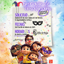Noja cubre las 65 plazas gratuitas para sus actividades de conciliaci&oacute;n durante las vacaciones de Carnaval