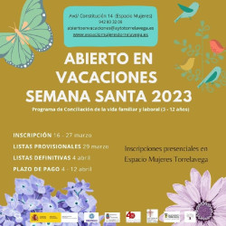 Torrelavega abre el plazo de solicitud para el `Abierto en vacaciones` de Semana Santa, con 80 plazas