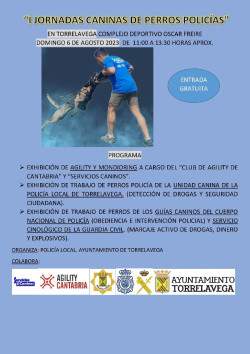 Torrelavega celebra hoy una jornada con exhibiciones de perros polic&iacute;a